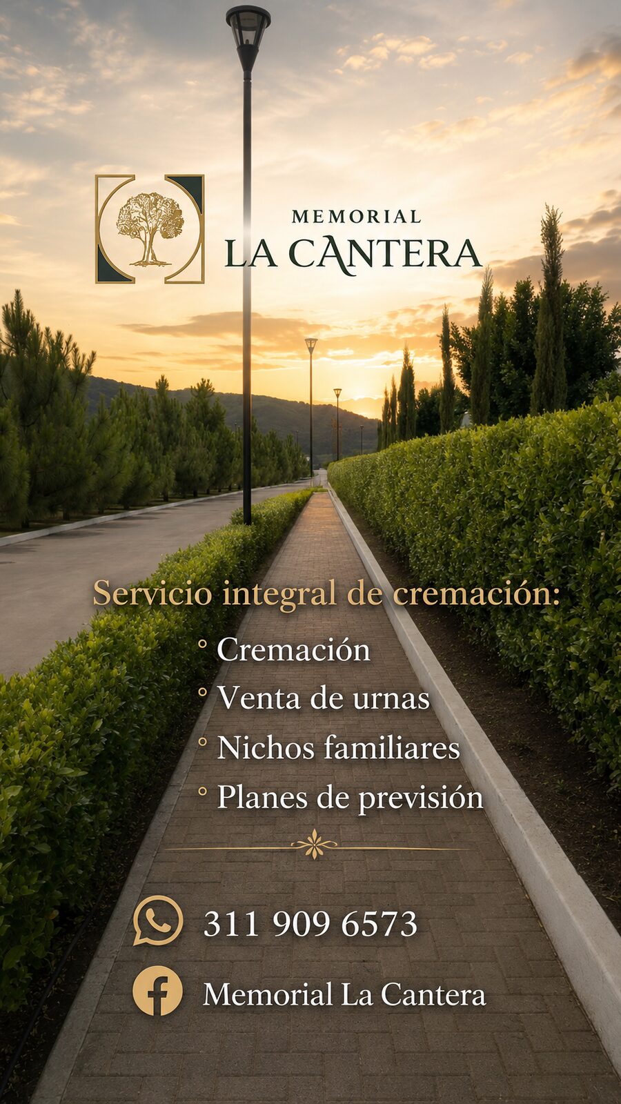 Equipo de cremación de Memorial La Cantera